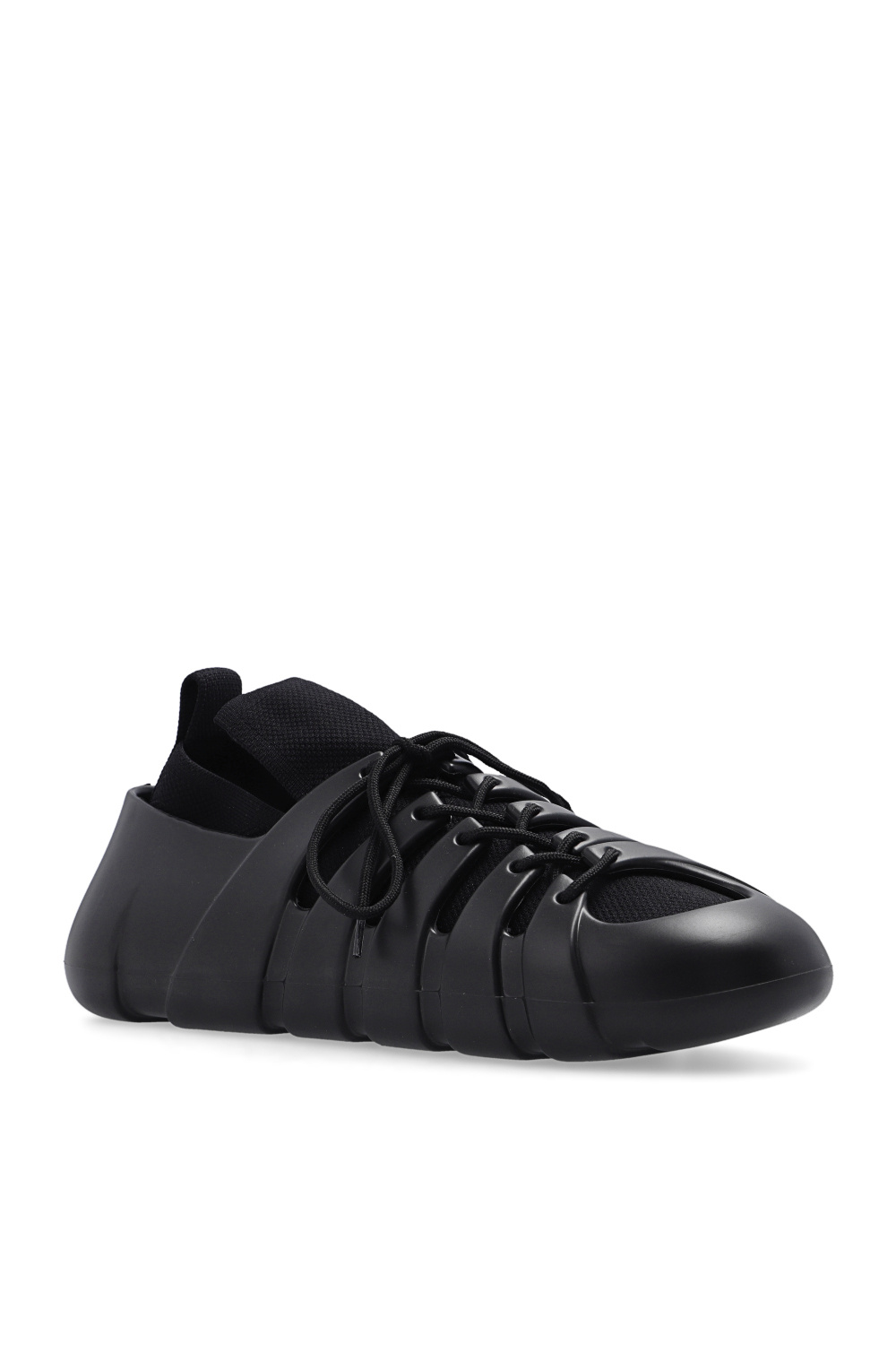 スニーカー BOTTEGA VENETA Woven Leather Sneakers Bottega Veneta Suede and woven leather sneakers